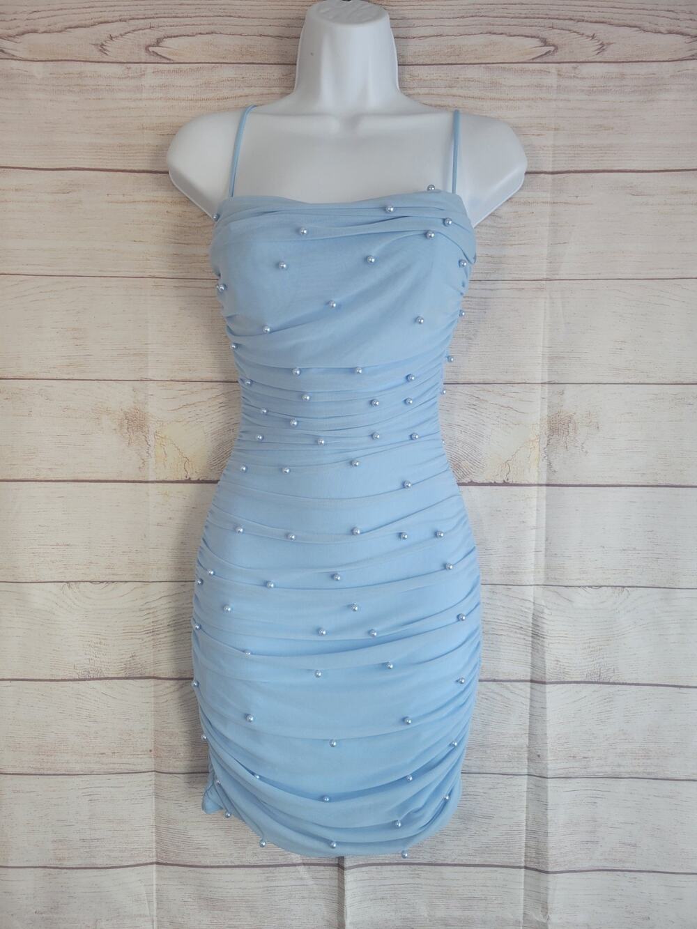 Windsor Dress HOCO Med Light Blue Bodycon Mini Size Medum